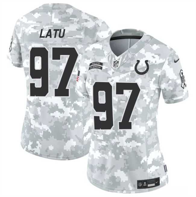 Womens Indianapolis Colts #97 Laiatu Latu 2024 F.U.S.E Arctic Camo Salute To Service Limited Stitched Jersey Dzhi->indianapolis colts->NFL Jersey